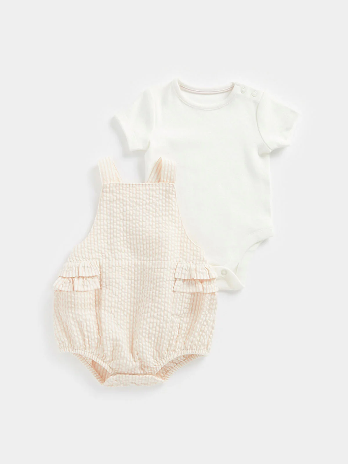 mothercare Bộ 2: áo liền quần bé gái