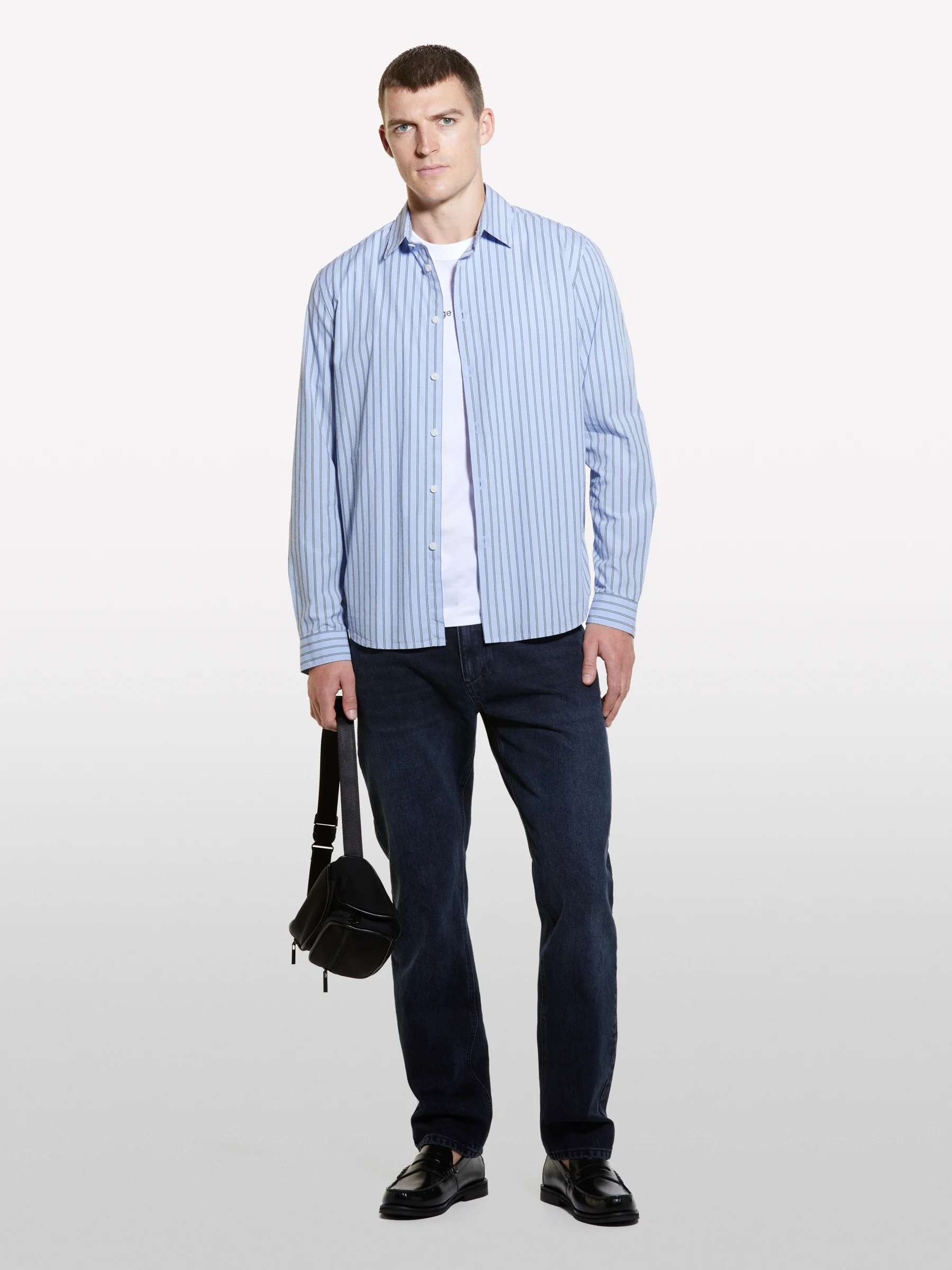 SISLEY Áo Sơ Mi Dài Tay Nam Men Shirt