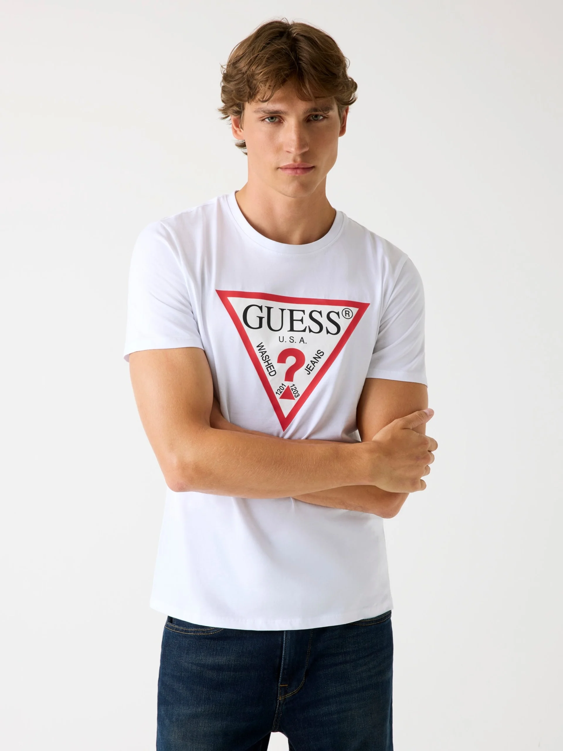 GUESS MAN Áo Thun Nam - Cn Ss Original Logo Tee