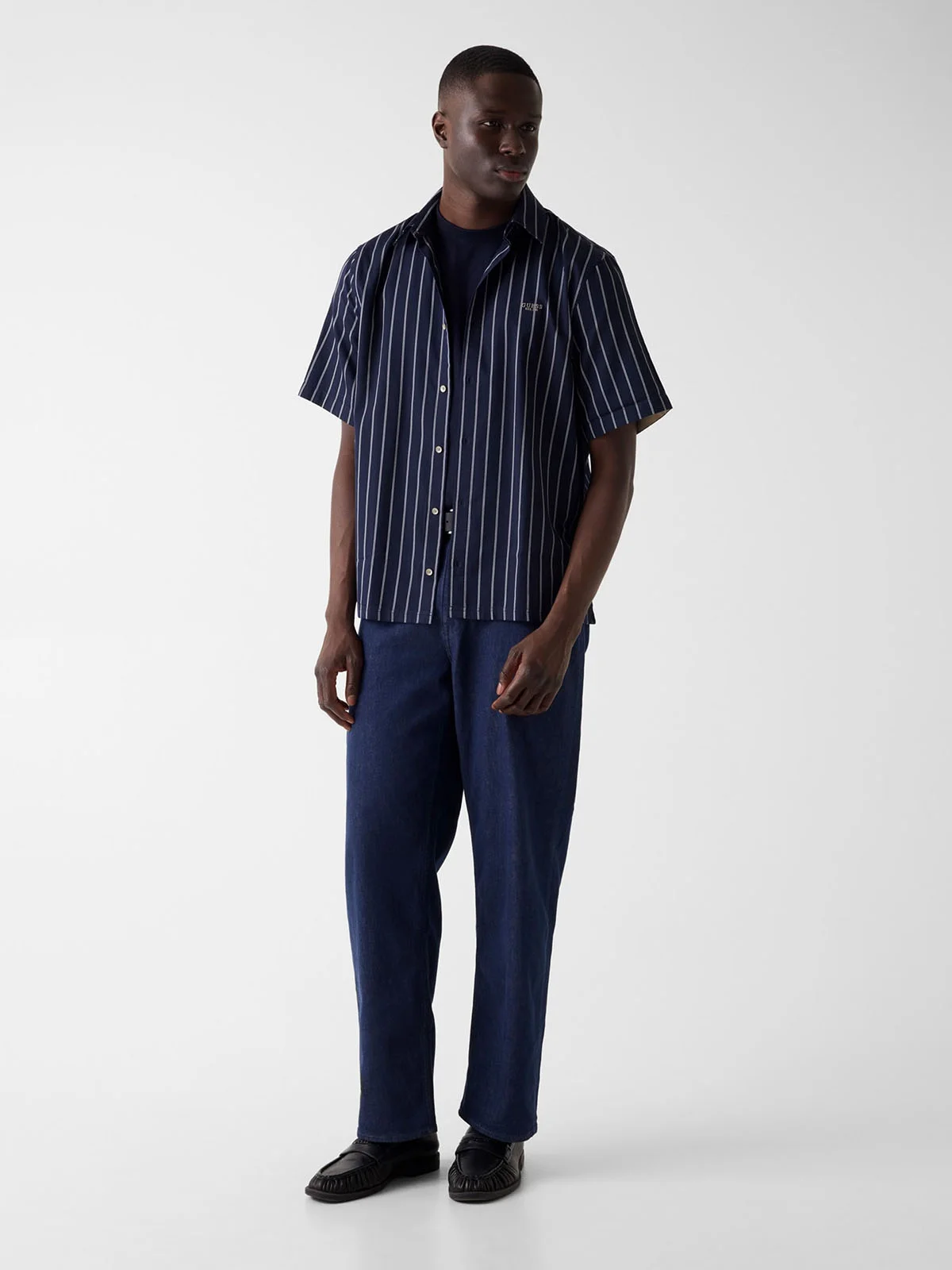GUESS MAN Áo Sơ Mi Nam - Ss Yarn Dyed Crinkle Shirt