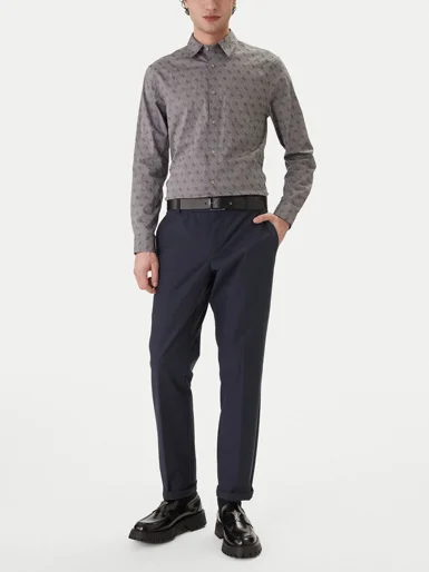 GUESS MAN Áo Sơ Mi Nam - Ls Pkt Jacquard All Over 4G Sh