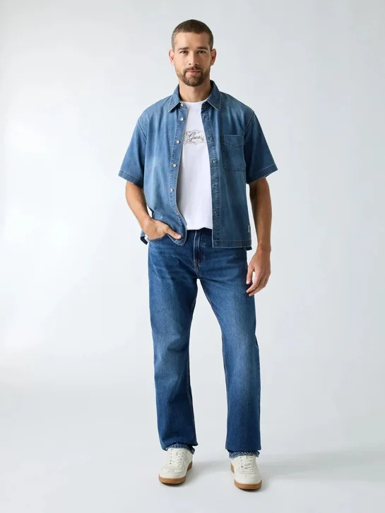 GUESS MAN Áo Jeans Nam - Men Sl Denim Shirt