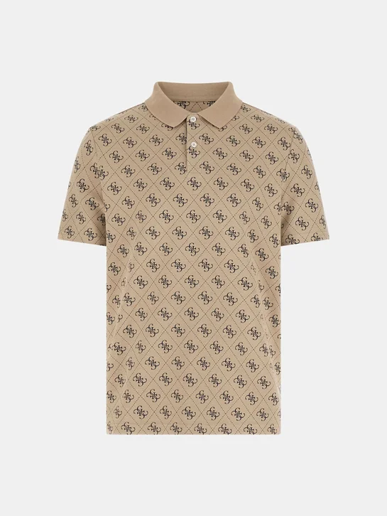 GUESS MAN Áo Polo Nam - Ss All Over 4G Jacqaurd Polo