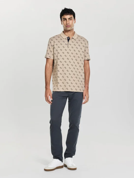 GUESS MAN Áo Polo Nam - Ss All Over 4G Jacqaurd Polo