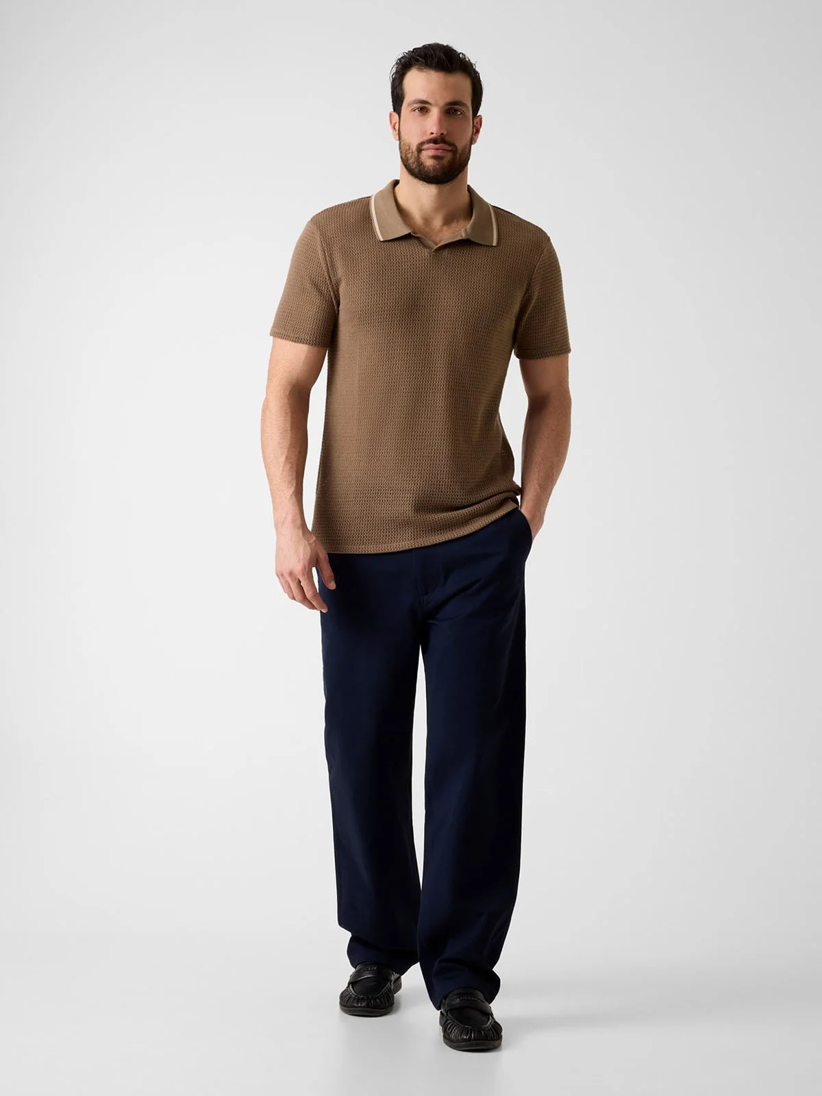 GUESS MAN Áo Polo Nam - Daryl Crochet Knit Polo
