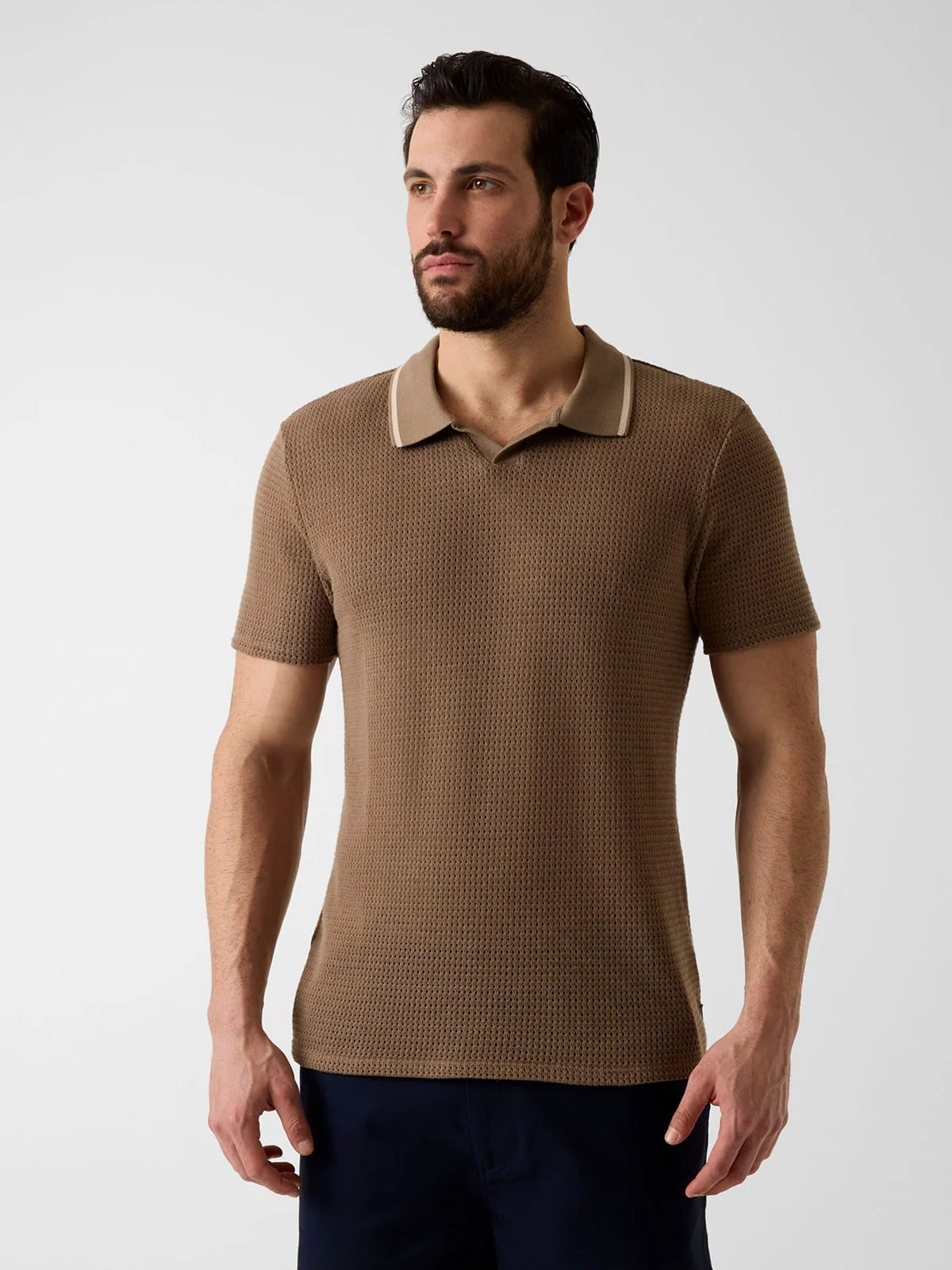 GUESS MAN Áo Polo Nam - Daryl Crochet Knit Polo