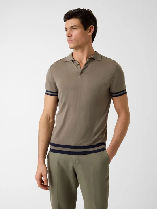 GUESS MAN Áo Len Cổ Polo Nam - Larry Polo Ss Swtr
