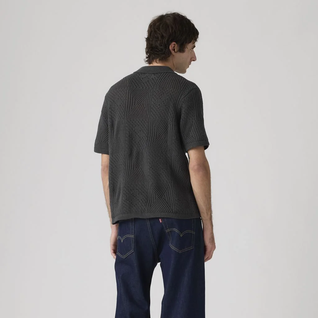 LEVI'S Áo Len Nam Tay Ngắn - Regular Sweater Camp Shirt