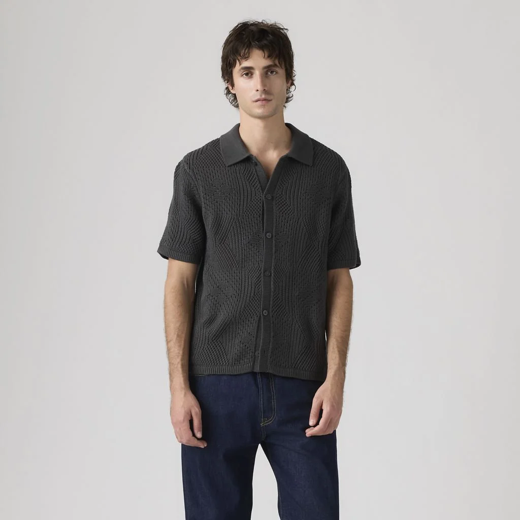 LEVI'S Áo Len Nam Tay Ngắn - Regular Sweater Camp Shirt