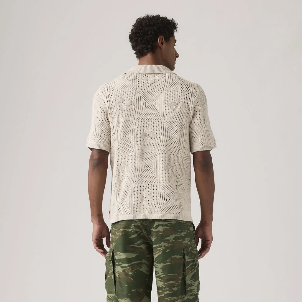 LEVI'S Áo Len Nam Tay Ngắn - Regular Sweater Camp Shirt