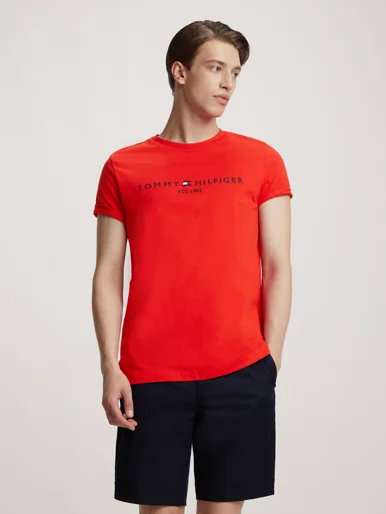 TOMMY HILFIGER Áo Thun Nam Tay Ngắn Tommy Logo Tee