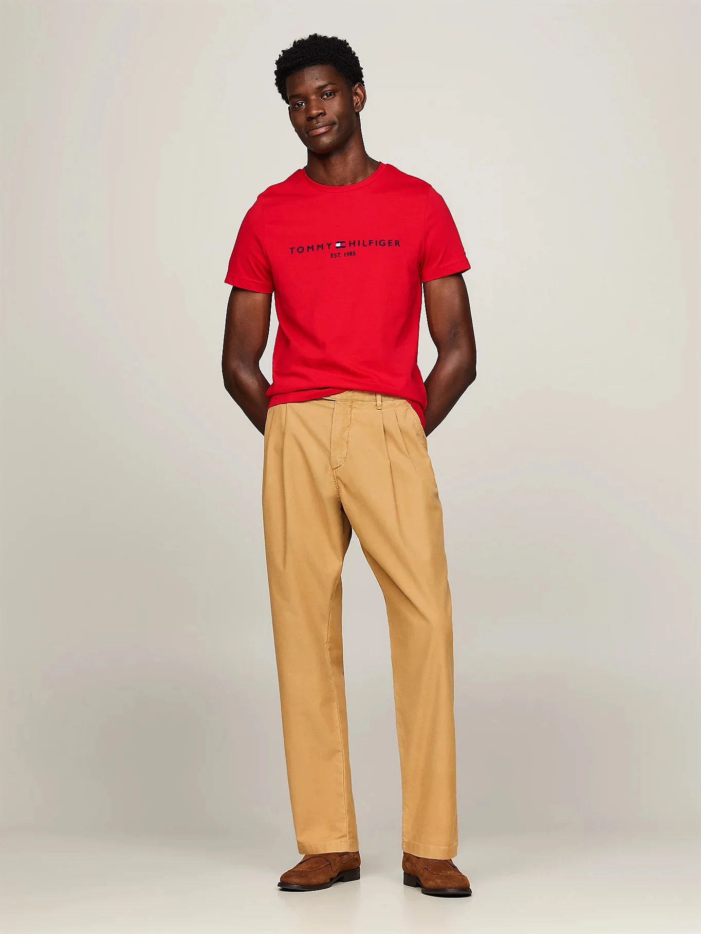TOMMY HILFIGER Áo Thun Nam Tay Ngắn Tommy Logo Tee