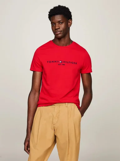 TOMMY HILFIGER Áo Thun Nam Tay Ngắn Tommy Logo Tee