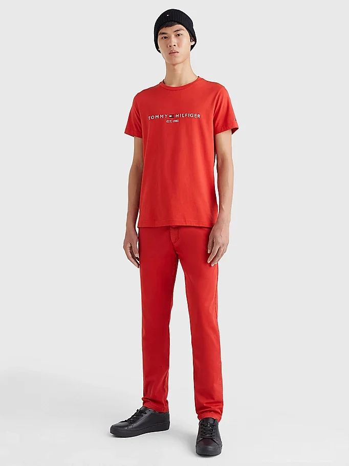 TOMMY HILFIGER Áo Thun Nam Tay Ngắn Tommy Logo Tee