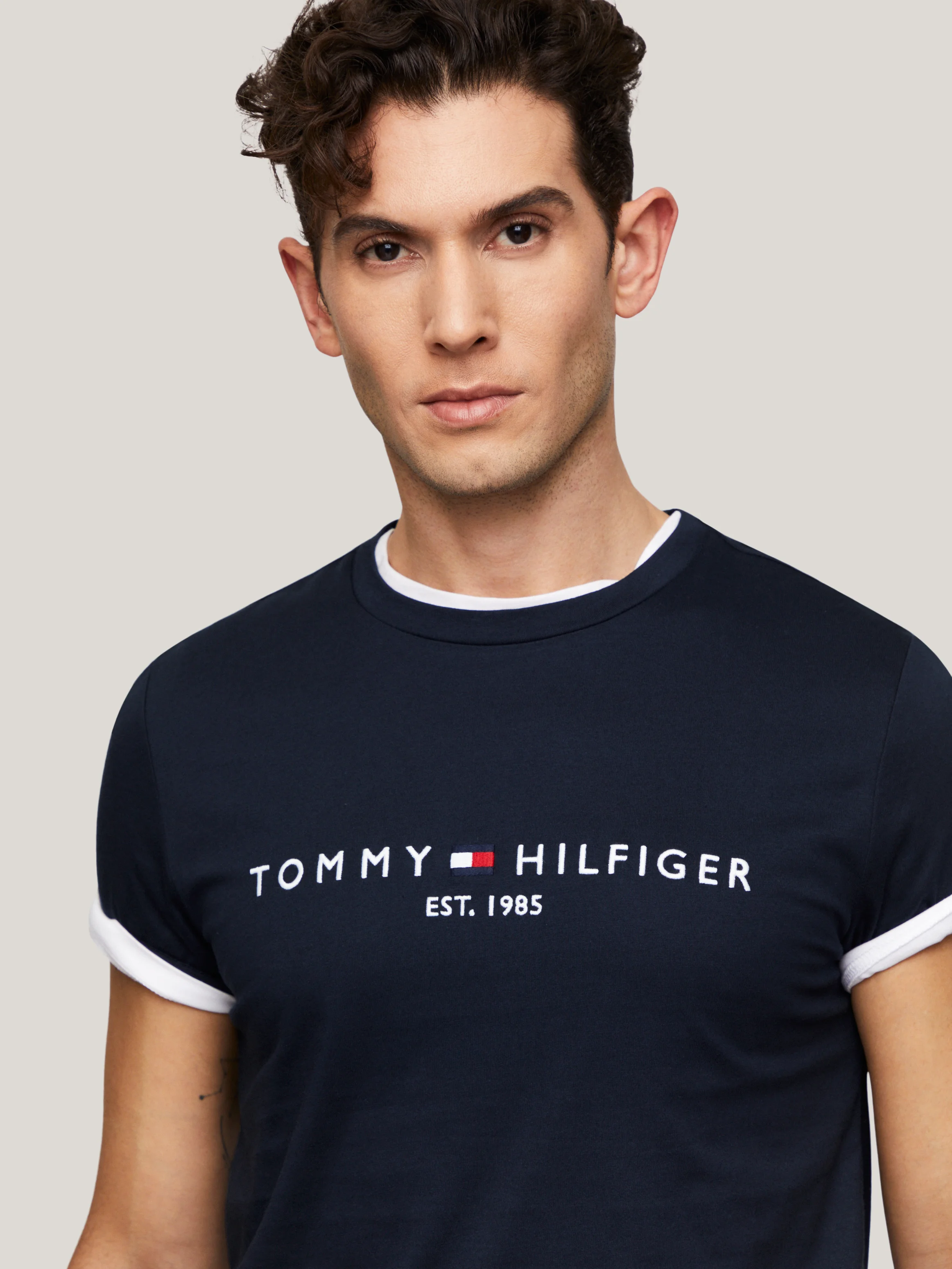 TOMMY HILFIGER Áo Thun Nam Tay Ngắn IM Core Tommy Logo Tee