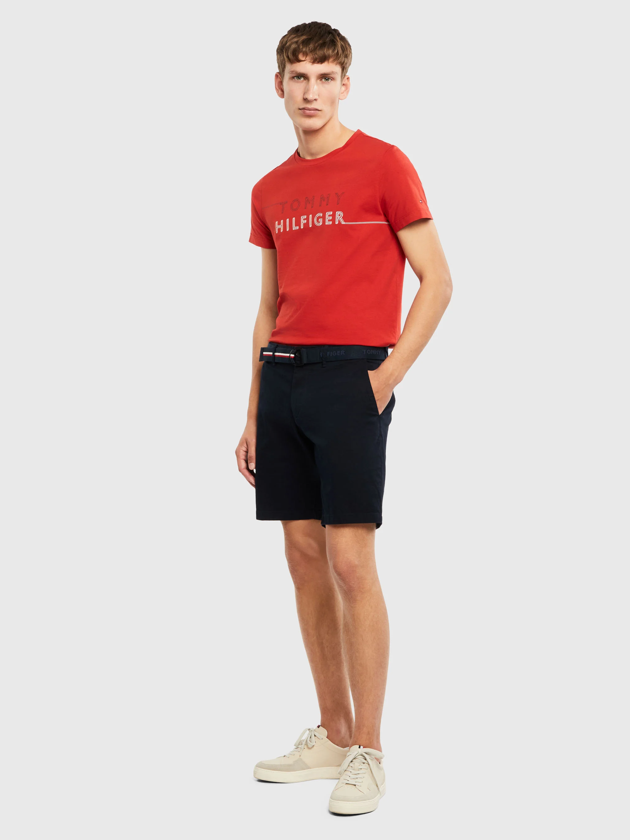 TOMMY HILFIGER Quần Ngắn Nam WCC Brkln Essential Twill W Belt