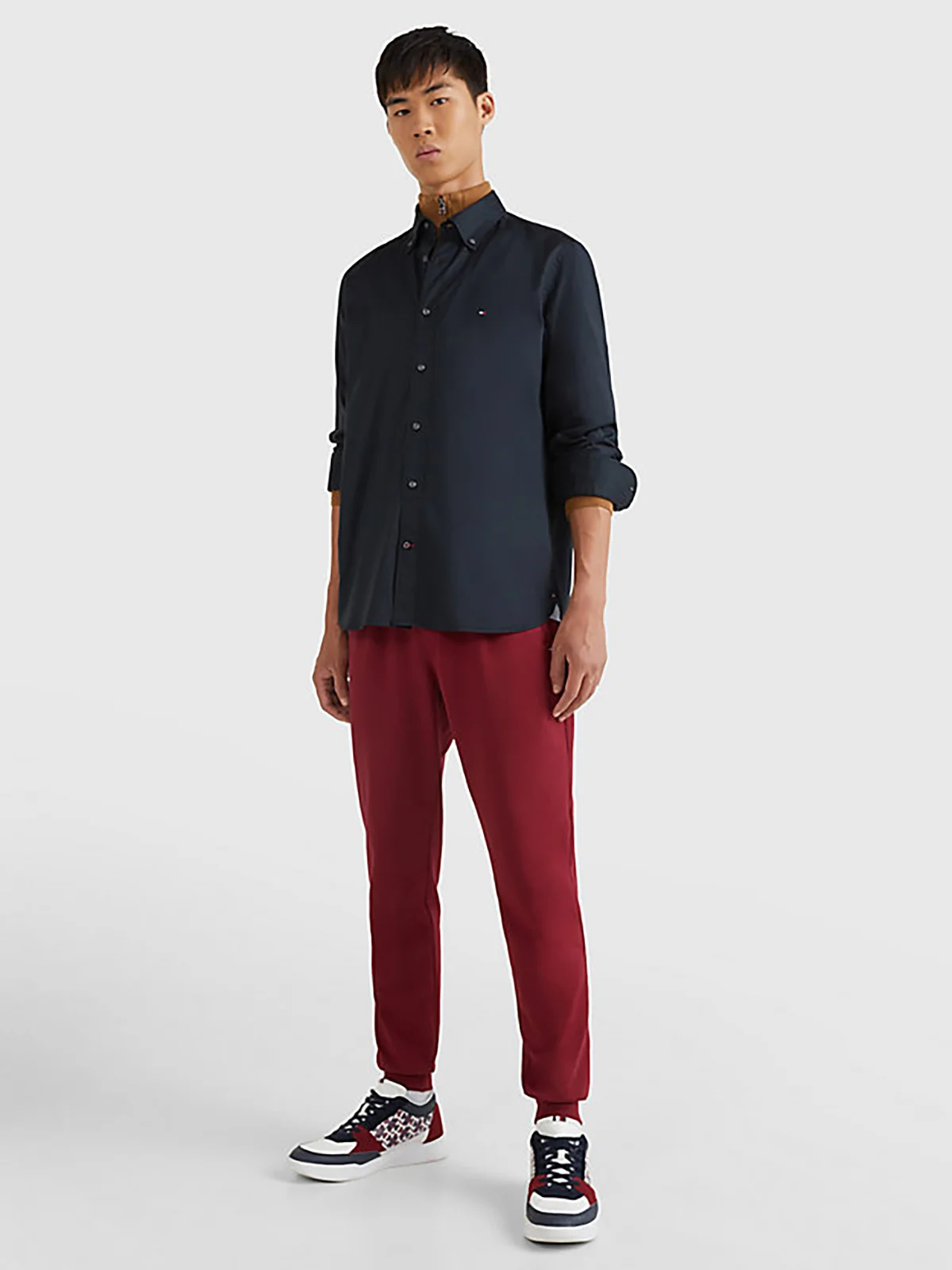 TOMMY HILFIGER Áo Sơ Mi Nam Tay Dài Core Flex Poplin RF Shirt