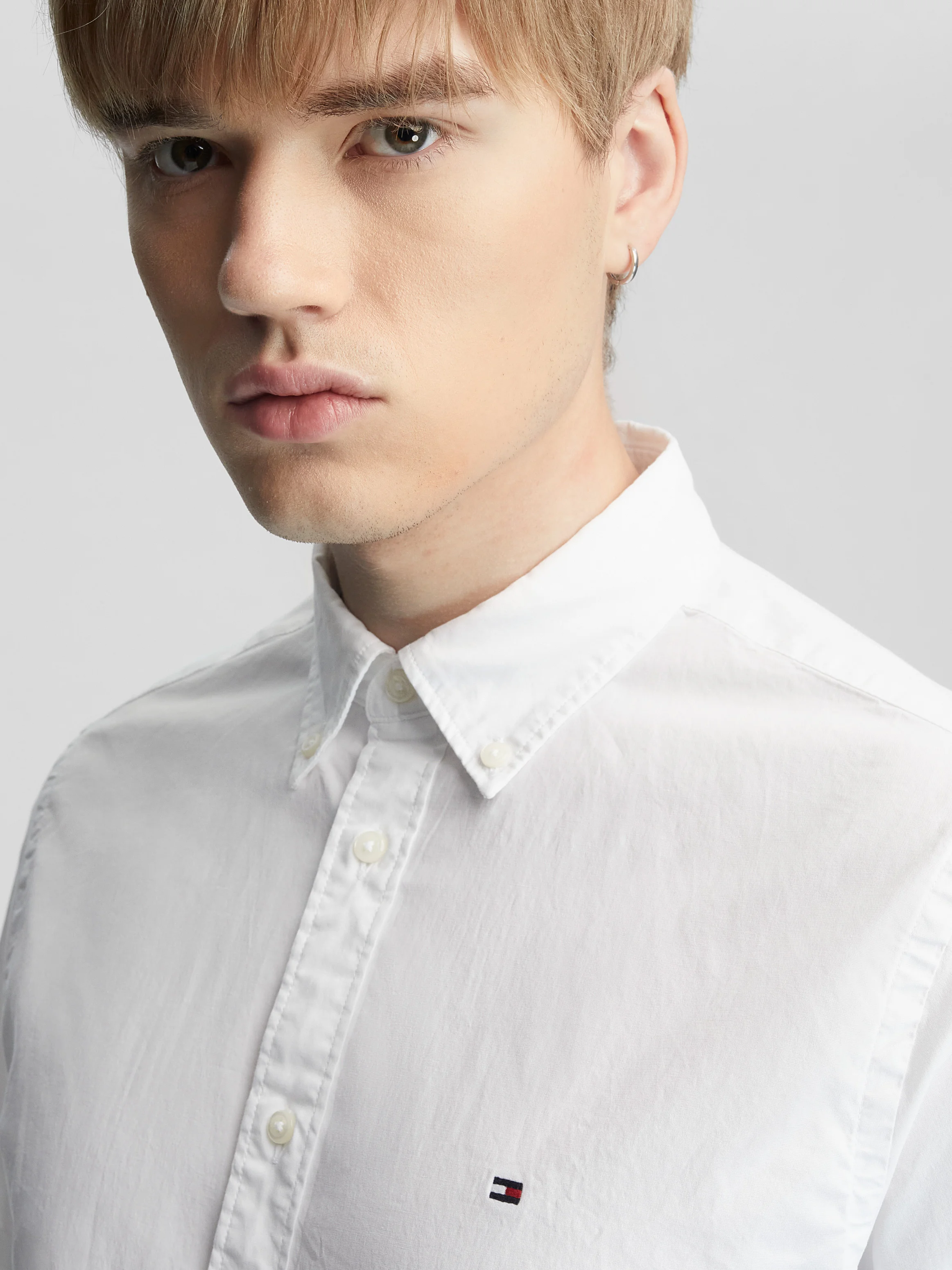 TOMMY HILFIGER Áo Sơ Mi Nam Tay Ngắn WCC Classic Flex Poplin Shirt