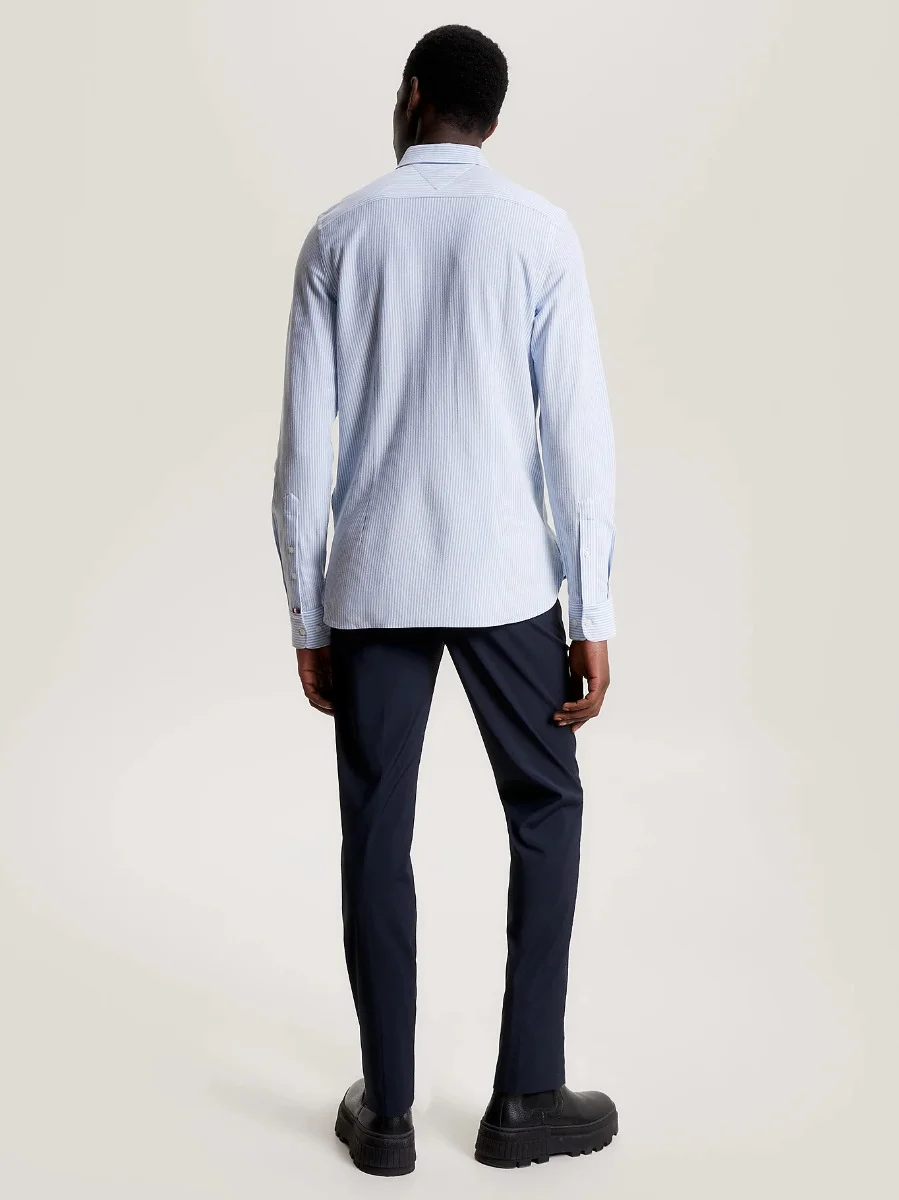 TOMMY HILFIGER Áo Sơ Mi Nam Tay Dài 1985 Knit Stripe SF Shirt