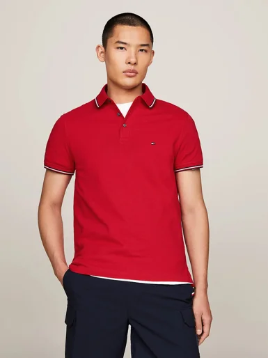 TOMMY HILFIGER Áo Polo Nam Tay Ngắn - 1985 RWB Tipped Slim Polo