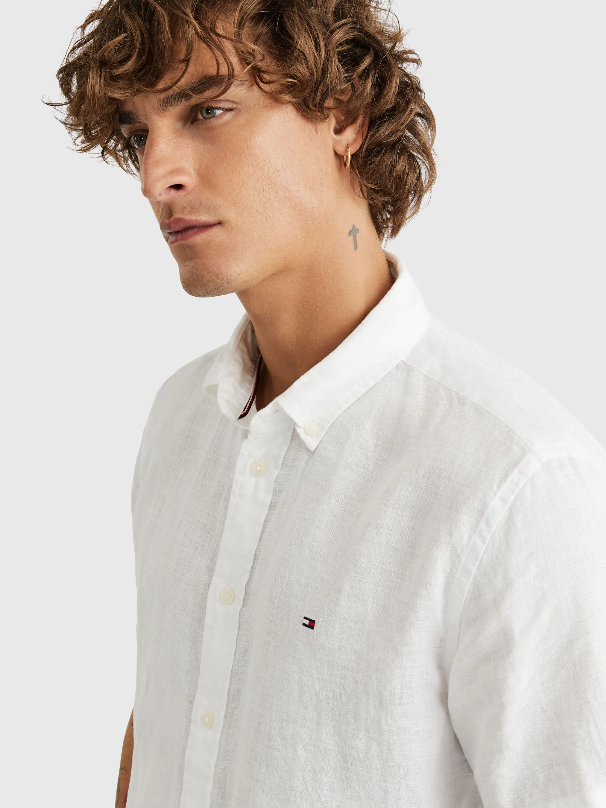 TOMMY HILFIGER Áo Sơ Mi Nam Tay Ngắn WCC Premium Linen Shirt S/S