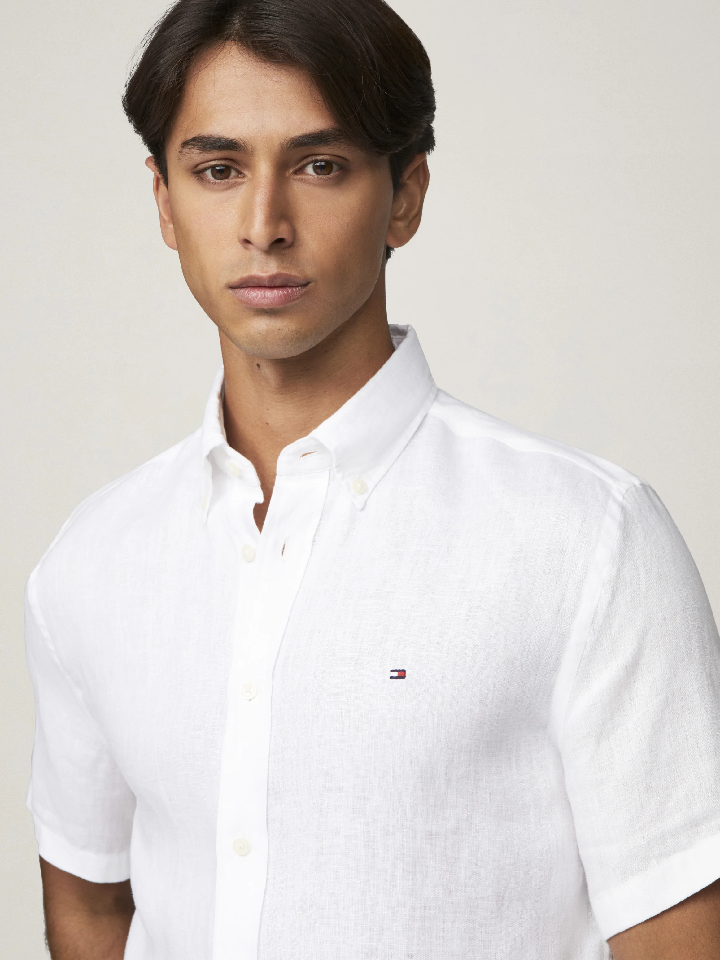 TOMMY HILFIGER Áo Sơ Mi Nam Tay Ngắn - WCC Premium Linen RF Shirt S/S