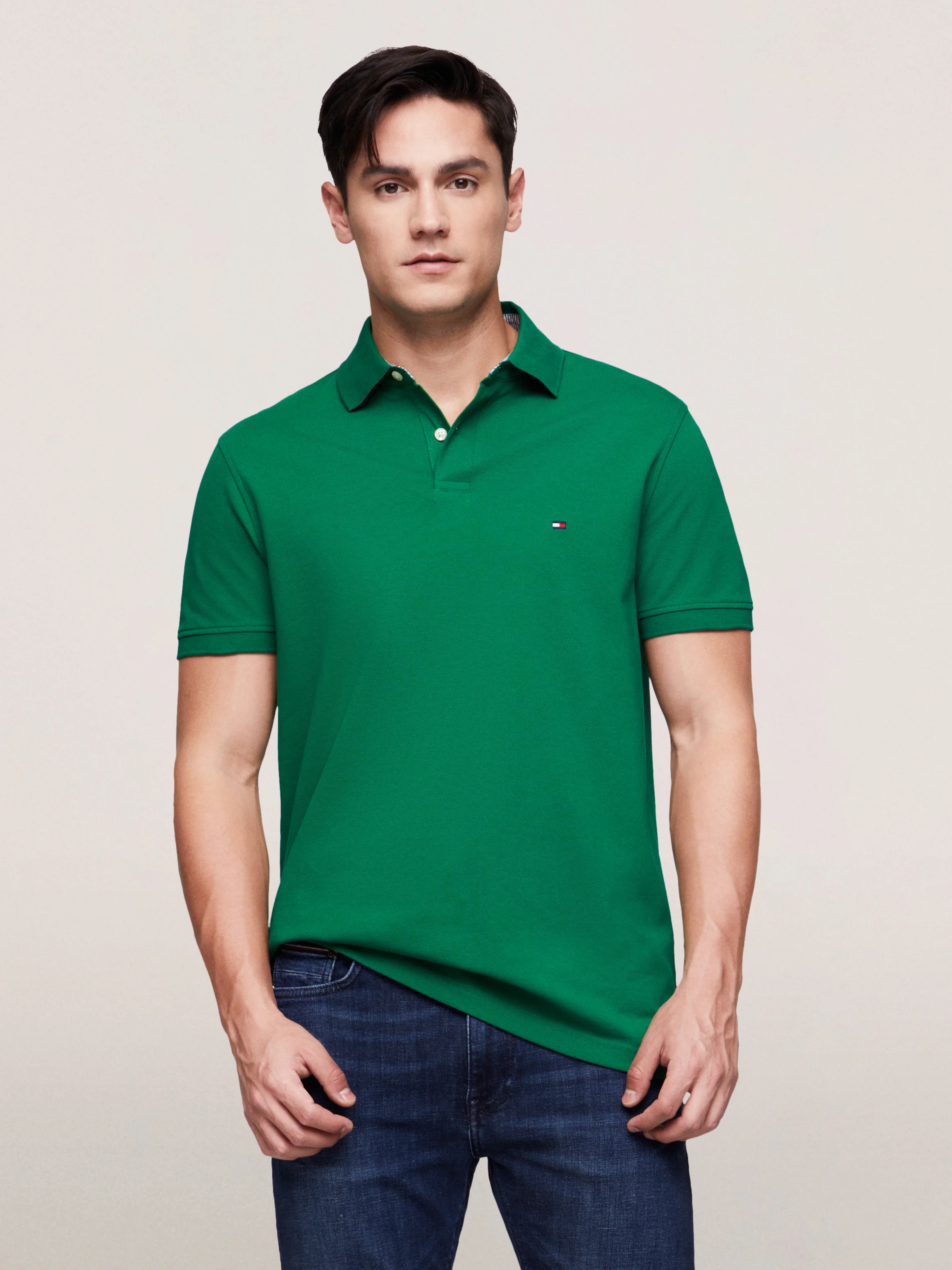 TOMMY HILFIGER Áo Polo Nam Tay Ngắn IM 1985 Regular Polo