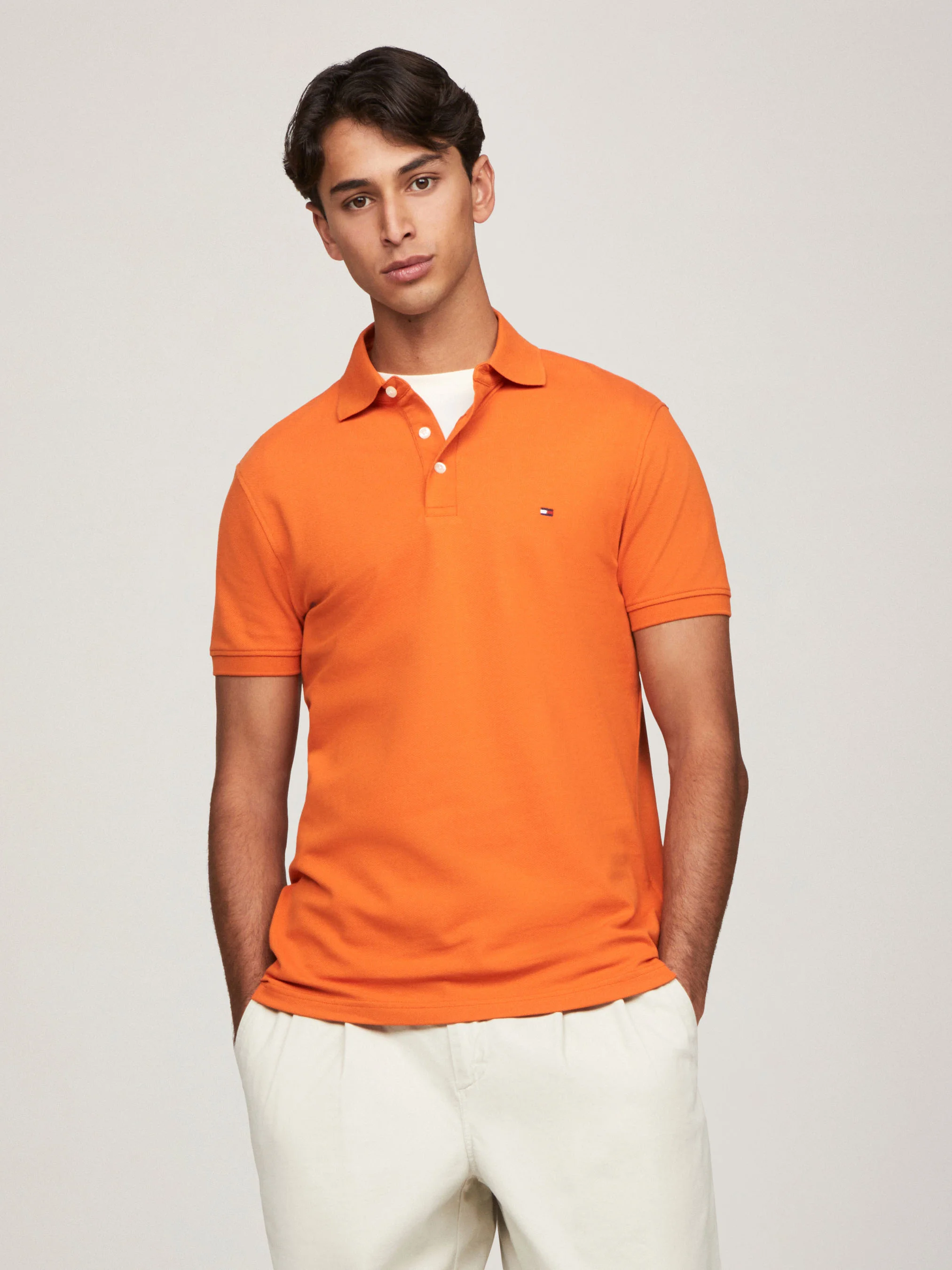 TOMMY HILFIGER Áo Polo Nam Tay Ngắn IM 1985 Slim Polo