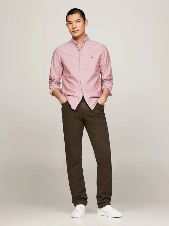 TOMMY HILFIGER Quần Dài Nam Chino Denton Dobby YD GMD