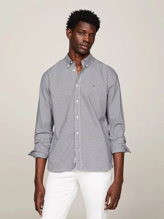 TOMMY HILFIGER Áo Sơ Mi Nam Tay Dài 1985 Oxford Gingham RF Shirt