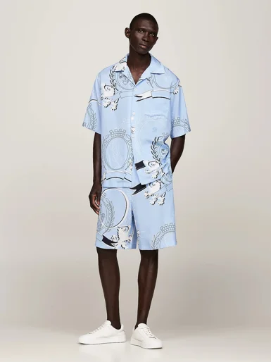 TOMMY HILFIGER Quần Ngắn Nam THC Fluid Crest Print Short