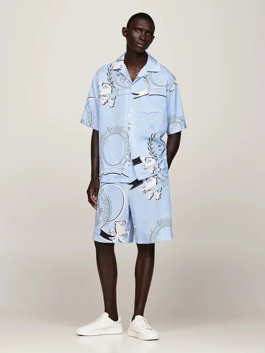 TOMMY HILFIGER Quần Ngắn Nam THC Fluid Crest Print Short