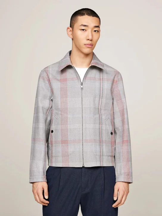 TOMMY HILFIGER Áo Khoác Nam Tay Dài Tech Cotton Mix Reversible Ivy