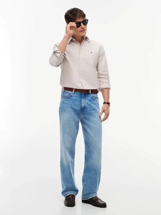 TOMMY HILFIGER Áo Sơ Mi Nam Tay Dài Solid Heritage Oxford RF Shirt
