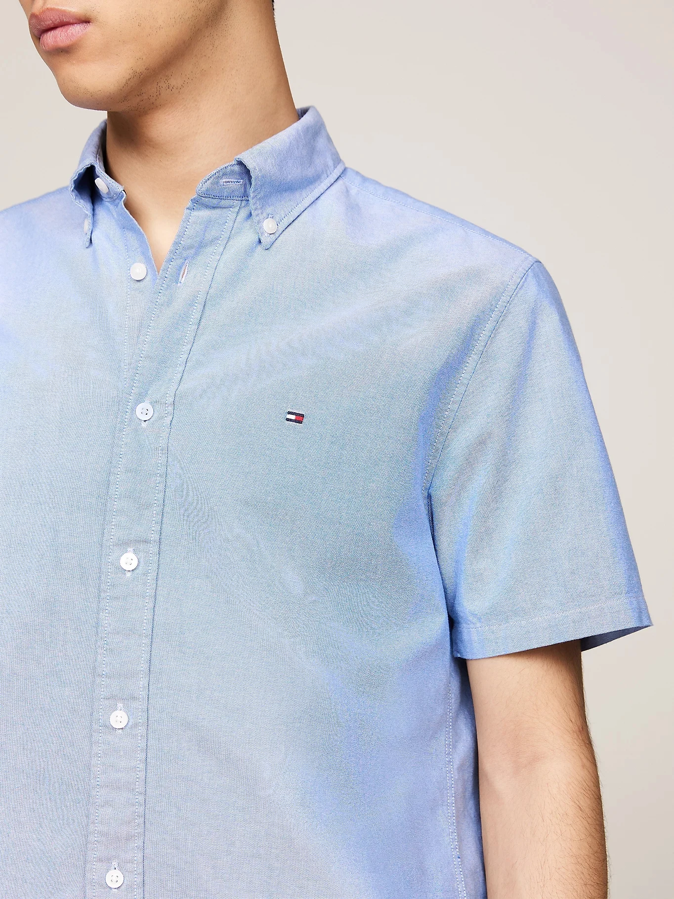 TOMMY HILFIGER Áo Sơ Mi Nam Tay Ngắn Heritage Oxford RF Shirt S/S