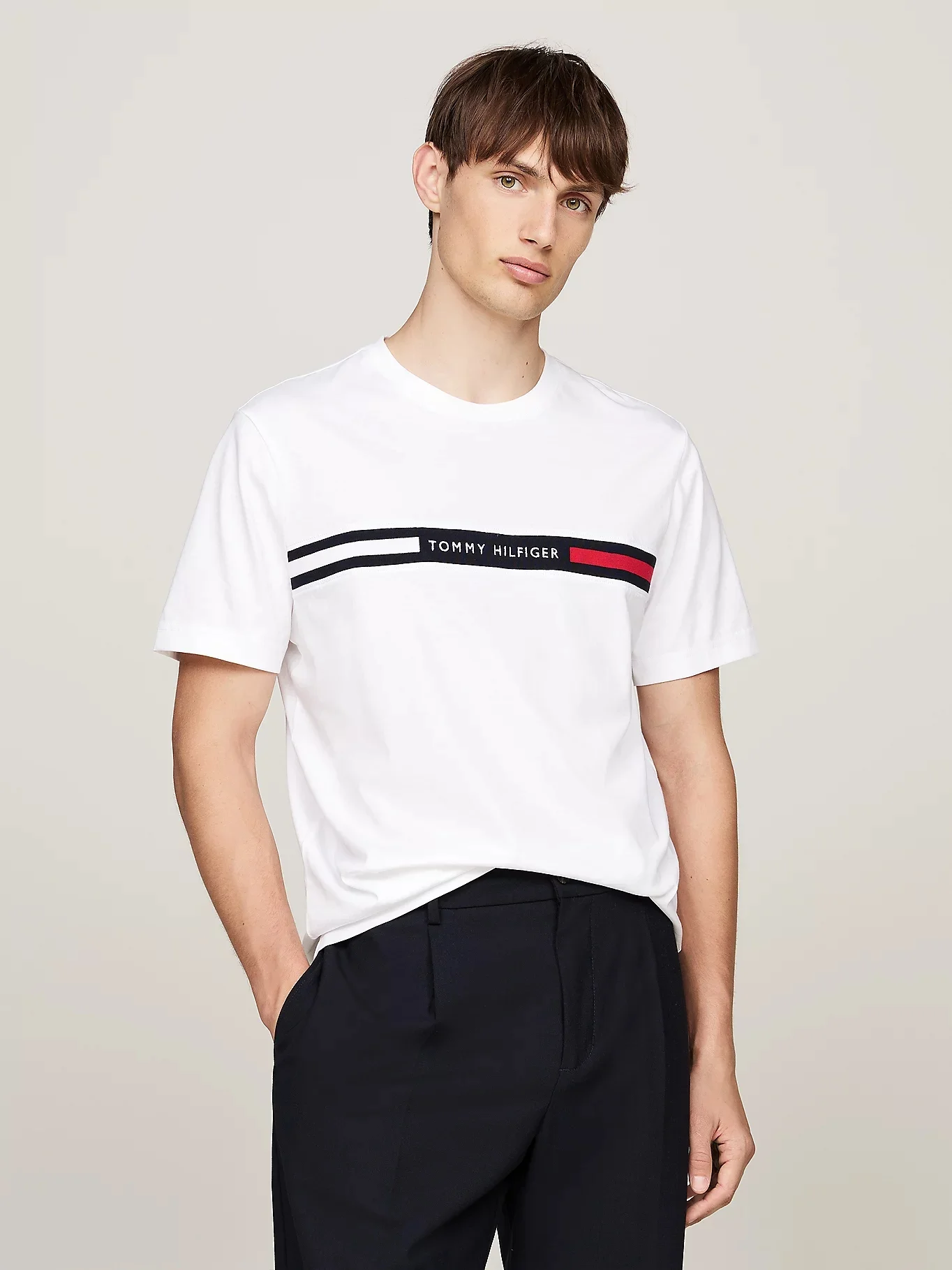 TOMMY HILFIGER Áo Thun Nam Tay Ngắn Hilfiger Chest Insert Tee