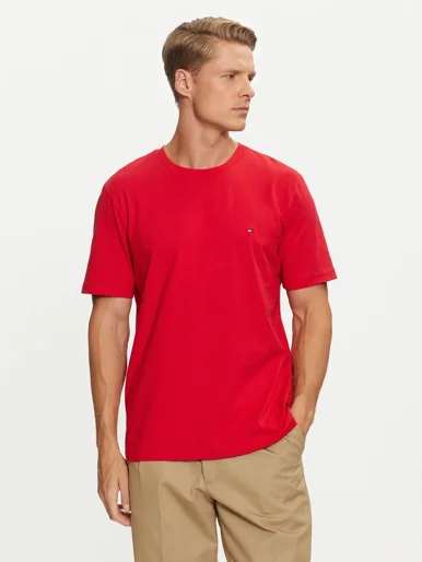 TOMMY HILFIGER Áo Thun Nam Tay Ngắn Essential Reg Fit Solid Tee