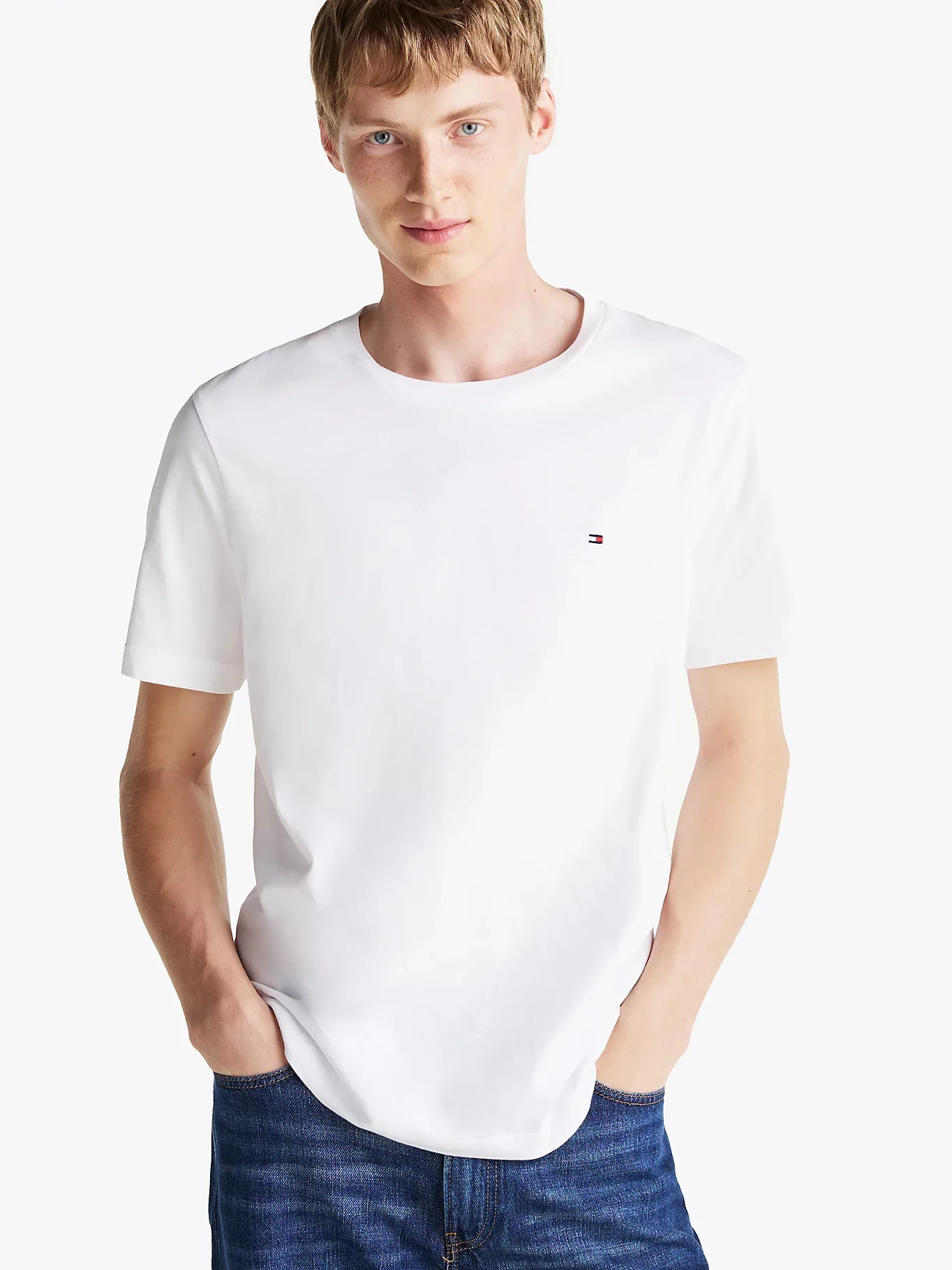 TOMMY HILFIGER Áo Thun Nam Tay Ngắn Essential Reg Fit Solid Tee