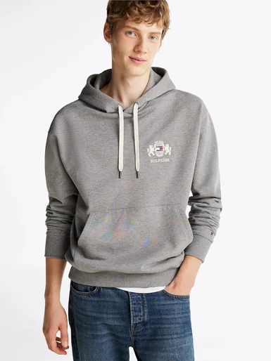 TOMMY HILFIGER Áo Hoody Nam Tay Dài Hilfiger Small Crest Hoody