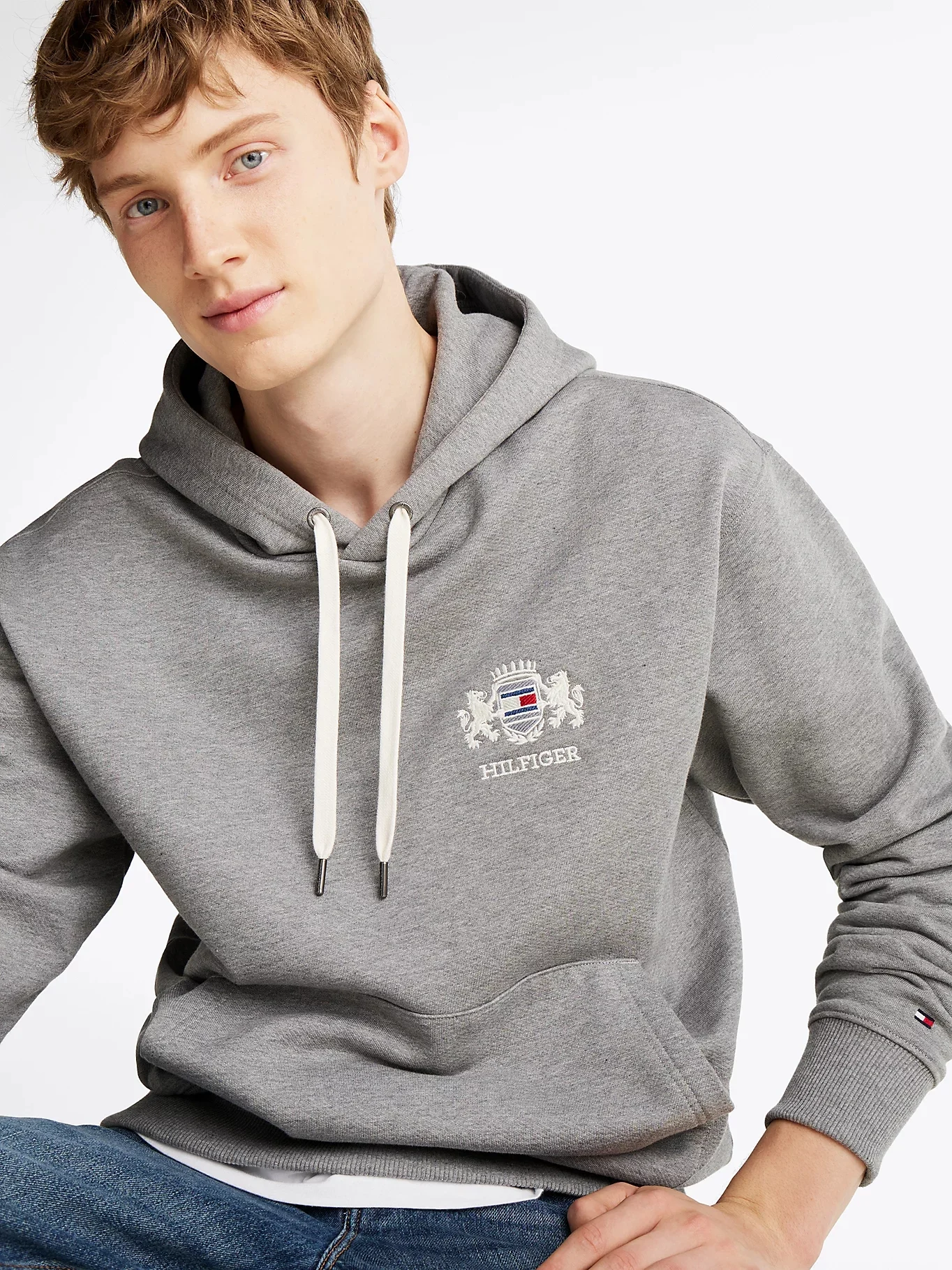 TOMMY HILFIGER Áo Hoody Nam Tay Dài Hilfiger Small Crest Hoody