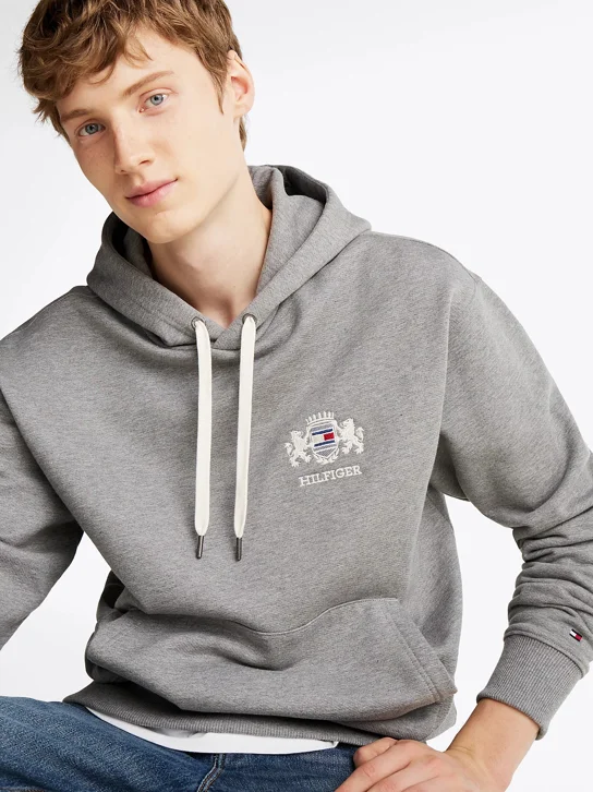 TOMMY HILFIGER Áo Hoody Nam Tay Dài Hilfiger Small Crest Hoody