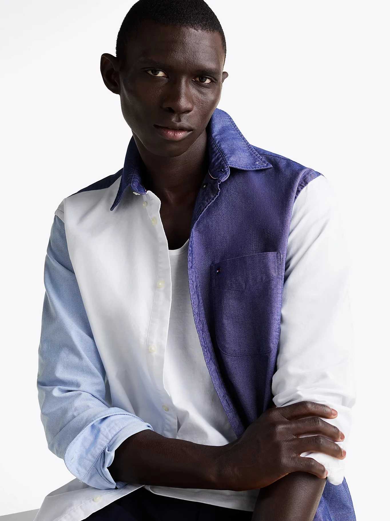 TOMMY HILFIGER Áo Sơ Mi Nam Tay Dài Heritage Oxford Block Rlx Shir