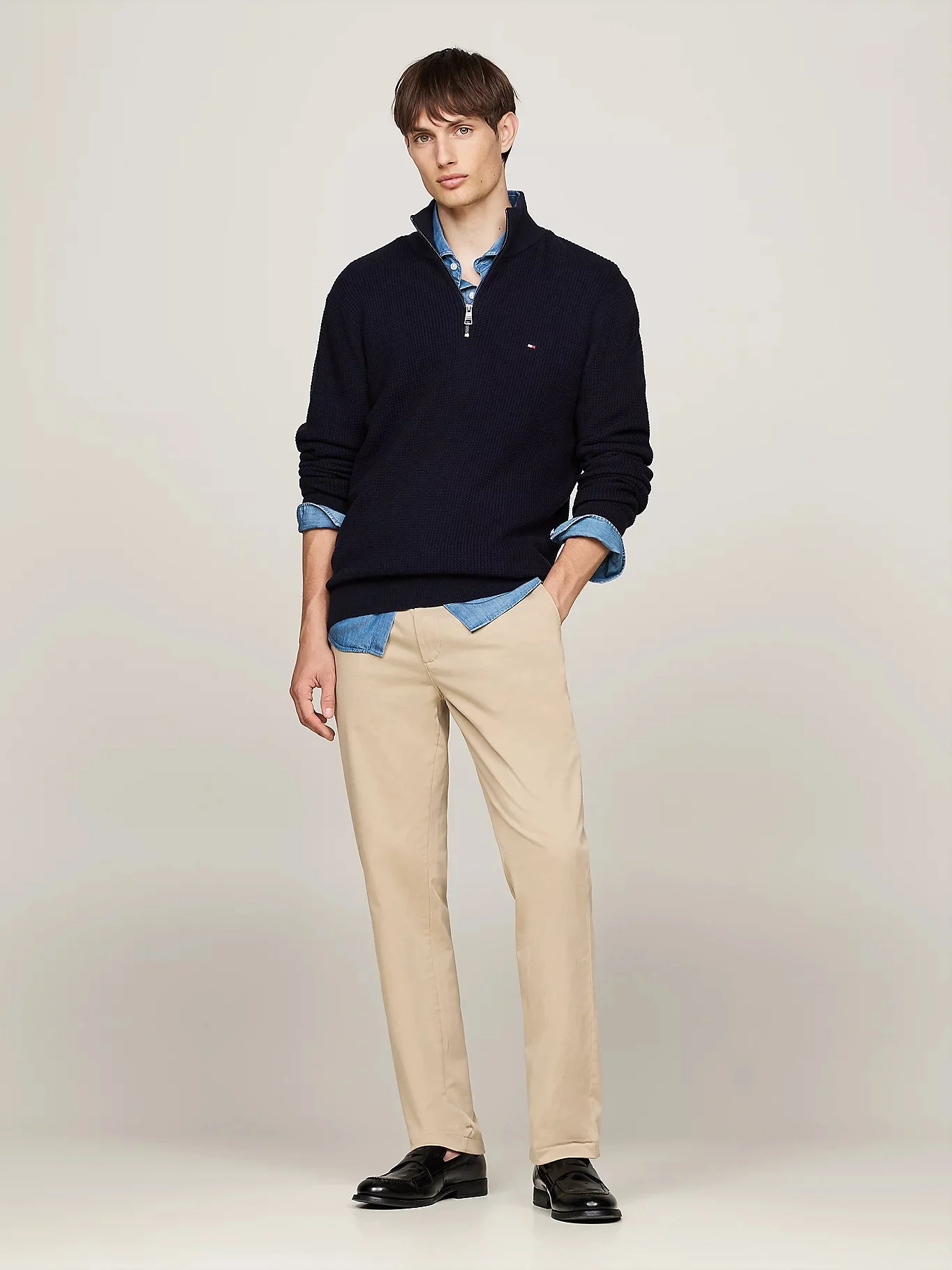 TOMMY HILFIGER Quần Dài Nam Denton Chino Satin