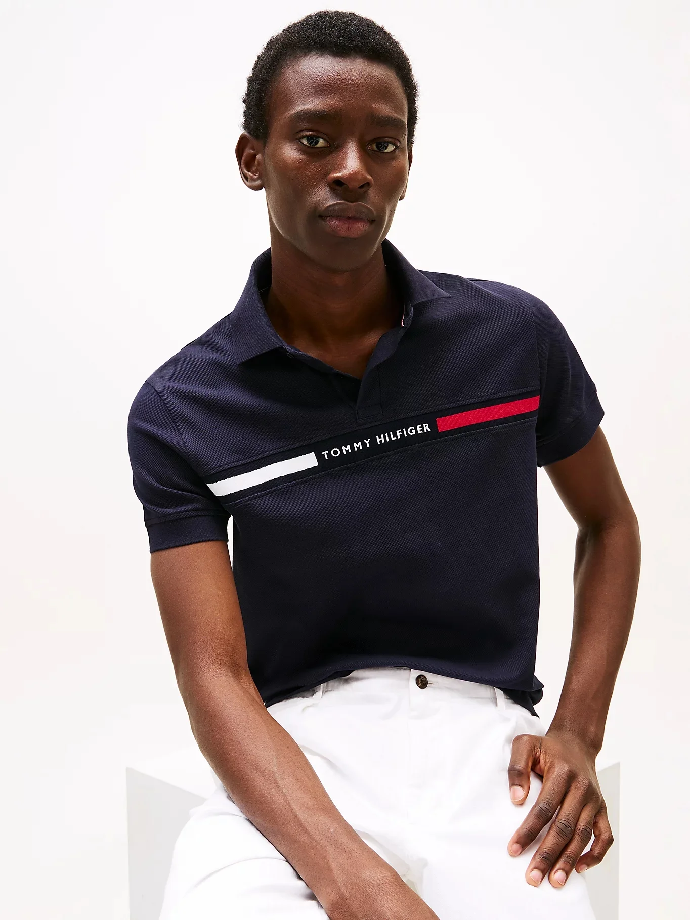 TOMMY HILFIGER Áo Polo Nam Tay Ngắn Hilfiger Chest Insert Reg Polo