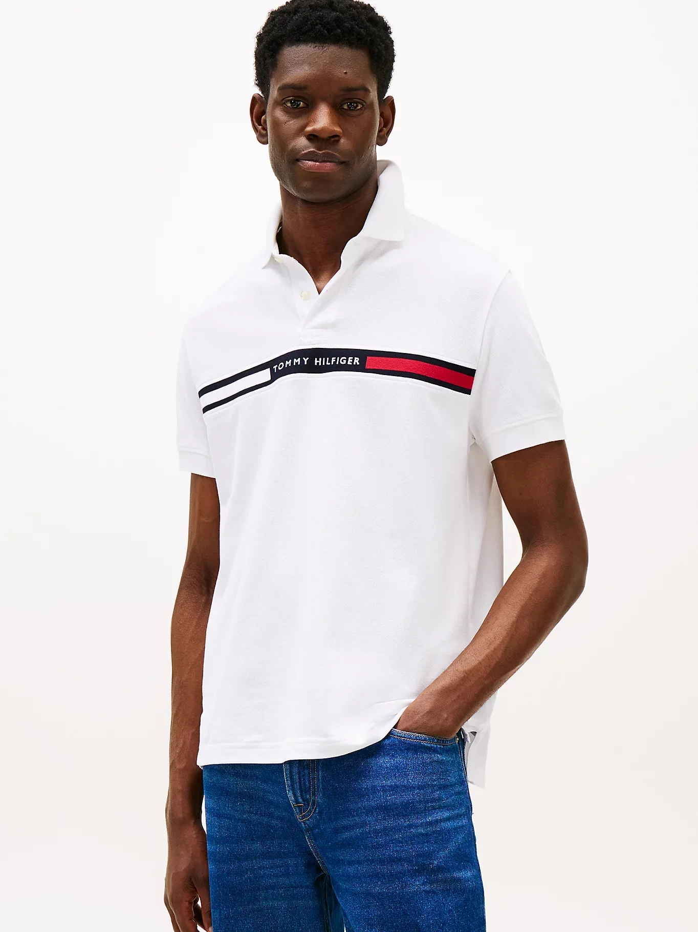 TOMMY HILFIGER Áo Polo Nam Tay Ngắn Hilfiger Chest Insert Reg Polo