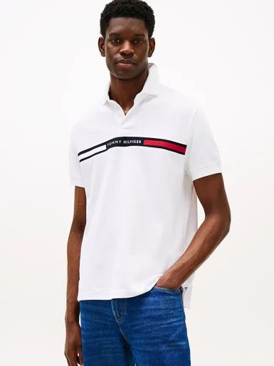 TOMMY HILFIGER Áo Polo Nam Tay Ngắn Hilfiger Chest Insert Reg Polo