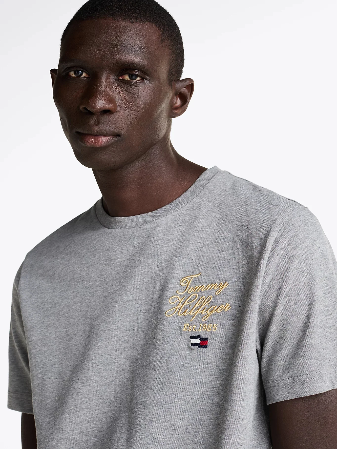 TOMMY HILFIGER Áo Thun Nam Tay Ngắn Script Hilfiger Stack Tee