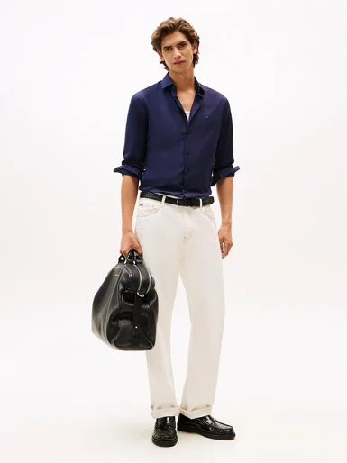 TOMMY HILFIGER Áo Sơ Mi Nam Tay Dài Cl Flex Poplin SF Shirt