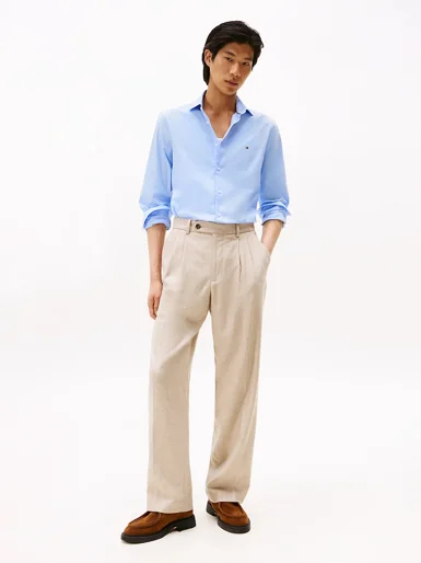 TOMMY HILFIGER Áo Sơ Mi Nam Tay Dài Cl Flex Poplin SF Shirt