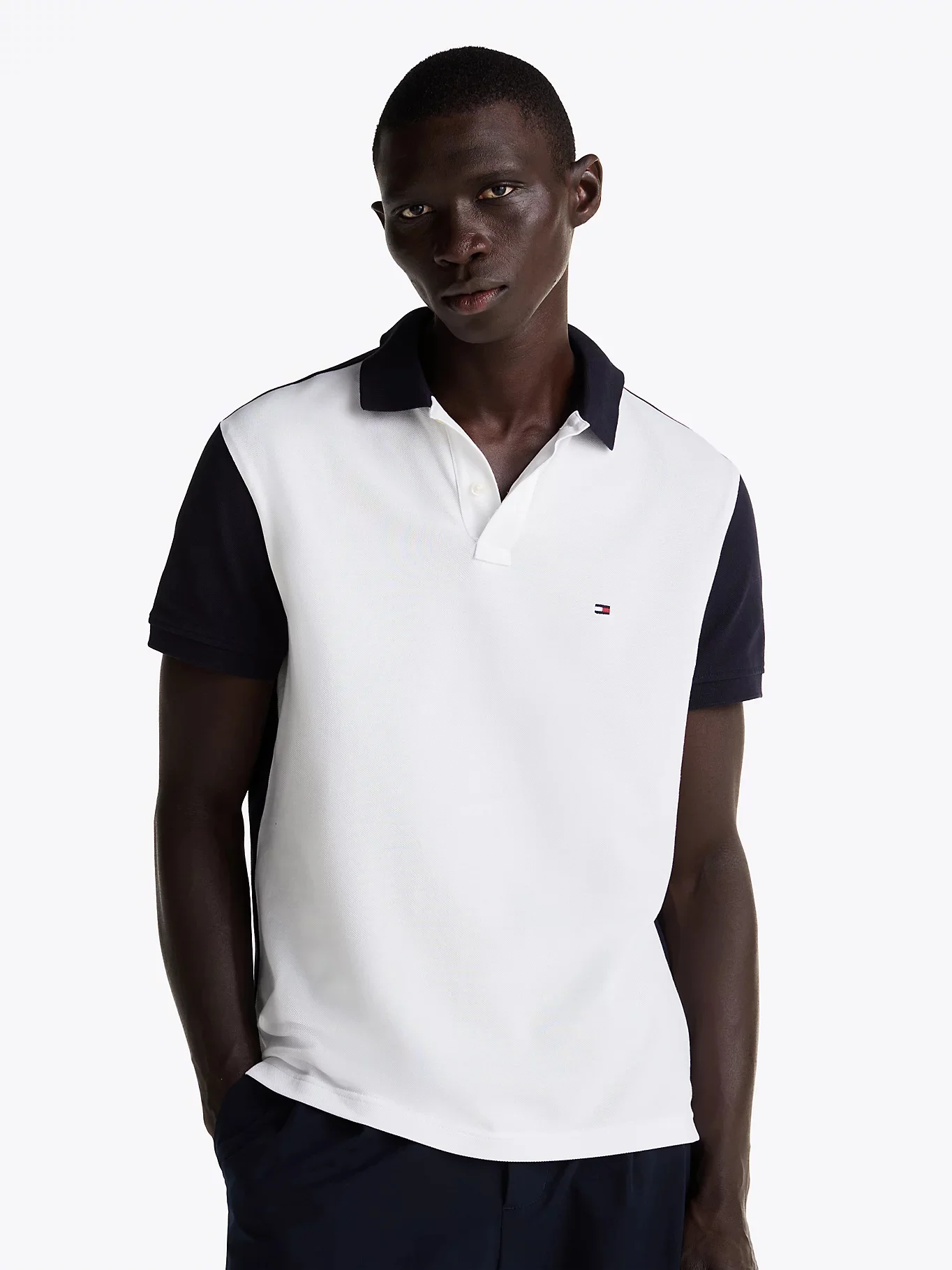 TOMMY HILFIGER Áo Polo Nam Tay Ngắn Colorblock Reg Polo